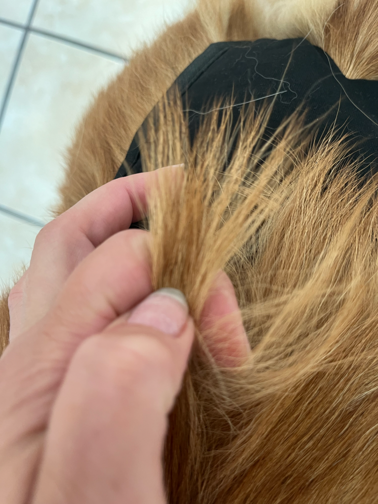 So viel Fell bräuchte ich ungefähr